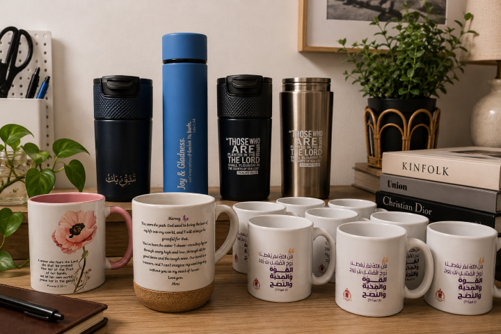 Personalized Ceramic Mugs and Vacuum Insulated Flasks